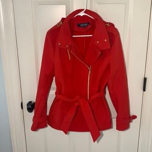 Kenneth Cole Reaction Women's Red Rain coat (Large